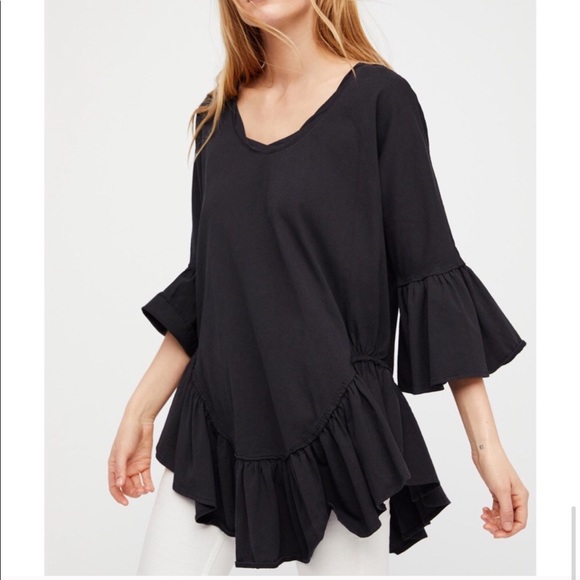 FP Beach Free People Sweetness Ruffle Tunic Top - Picture 11 of 11